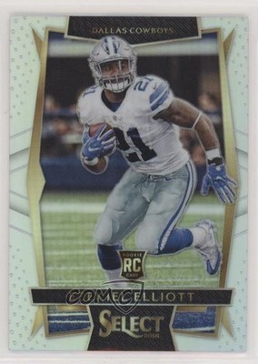 2016 Panini Select Concourse Silver Prizm Ezekiel Elliott #82 Rookie RC m5e