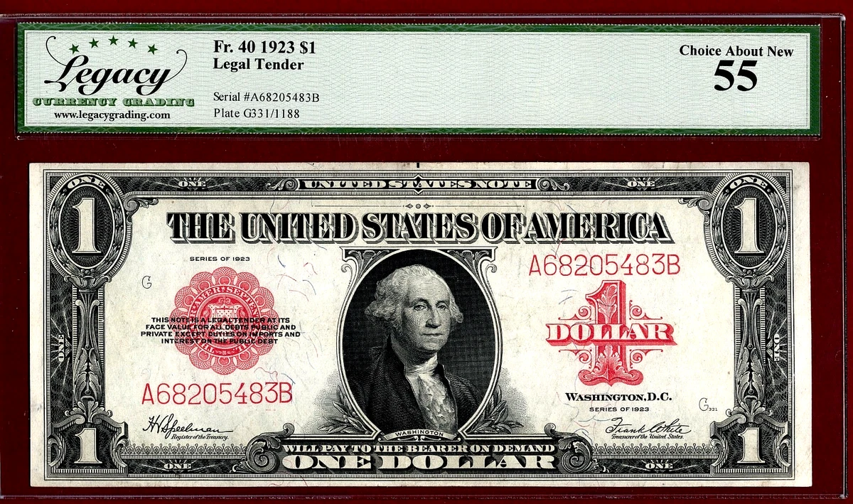 アメリカ旧1ドル $1 Grade 55 United States Large Size Notes for sale | eBay