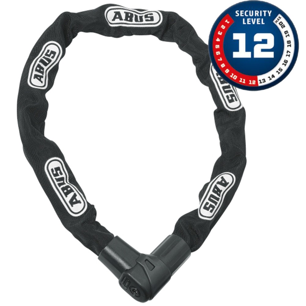 City Chain 1010 Abus Catena Con Chiusura Automatica 1010-110 Nera Per Moto