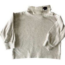 VTG 90s Kitestrings Kids Turtleneck Pullover USA Made Bear Embroidery Beige 3T