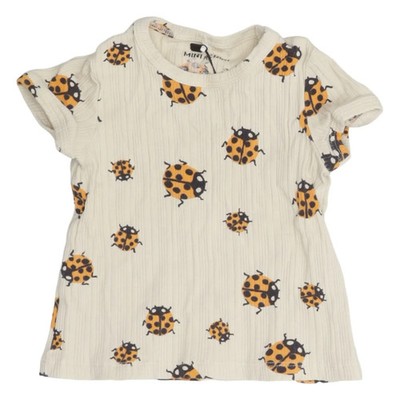 Mini Rodini, T-shirt, Größe: 80/86, Beige/Gelb/Schwarz #zRA