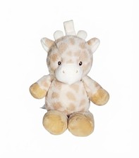 Kellytoy Baby Giraffe Beige Rattle Crinkle Ears Lovey Stuffed Plush Toy 11" EUC