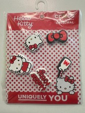 Uniquely You Crocs Jibbitz Charms- Hello Kitty 5 pack- Red/ORIGINAL