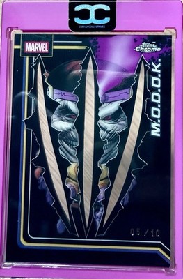2026 Topps Chrome Marvel M.O.D.O.K. #073 Serial Numbered 05/10