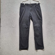 Michael Kors Men Pants 32X30 Black Twill Parker Slim Fit Classic 28" Inseam