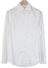 Suitsupply Traveller Men's Formal Shirt 46/18 Extra Slim White Cotton