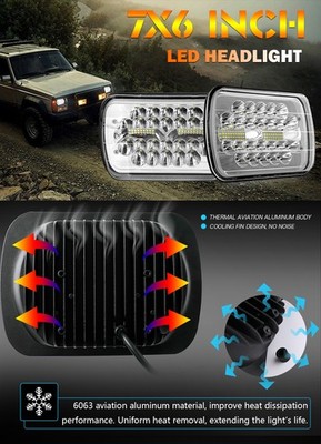 キムラ製作所　LEDライト　LH08EV（←たぶん）　中古 Fit For Ford L9000 L800 LN700 Trucks 2PCS 7x6