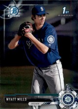 2017 Bowman Chrome Draft #BDC14 Wyatt Mills - BB