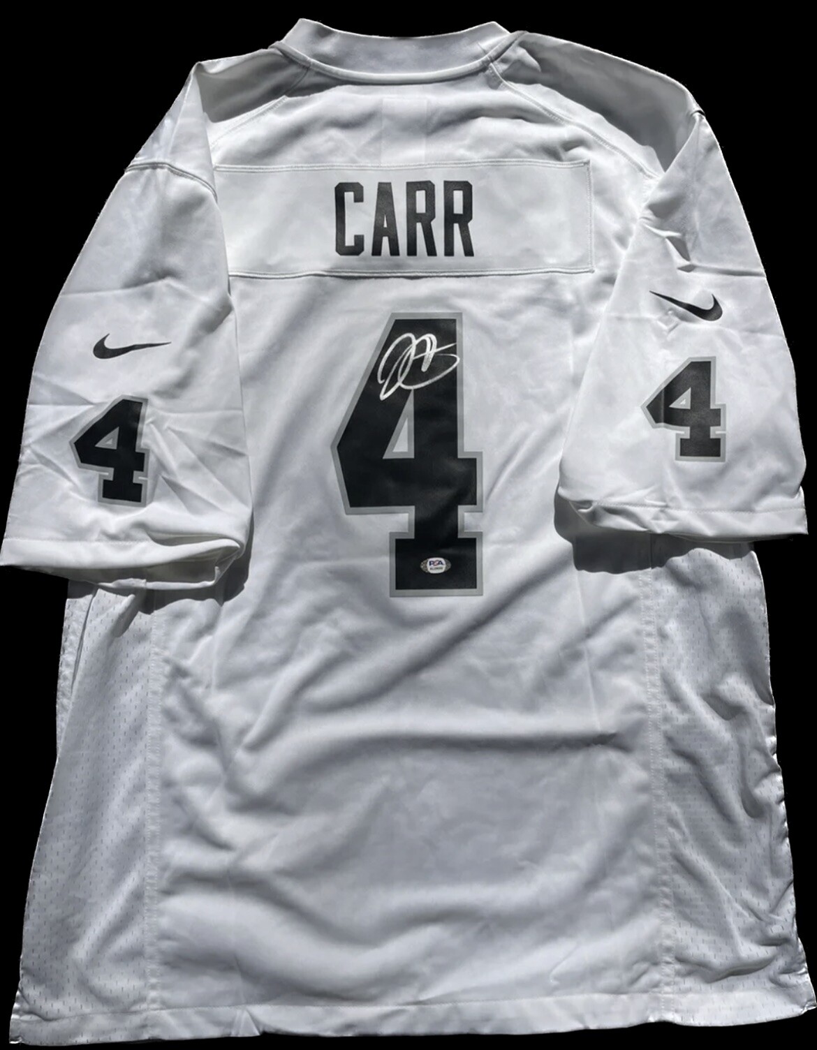Derek Carr Autographed Signed Las Vegas Raiders Replica Jersey Psa/Dna coa 