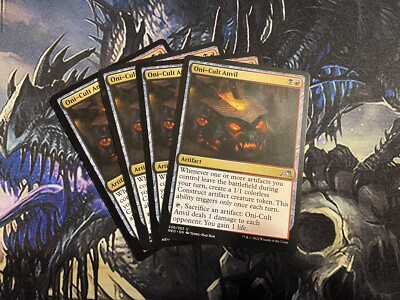 x4 Oni-Cult Anvil NEO MTG 230/302 UNCOMMON