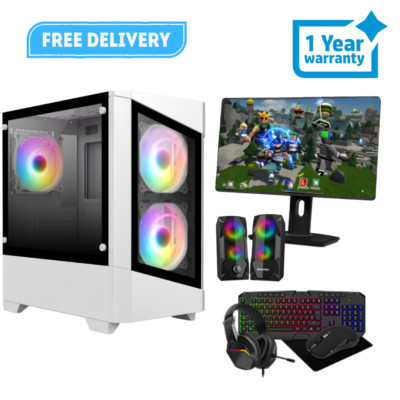 Full Setup Gaming PC Bundle Intel Core i5 16GB 1TB+512GB SSD GT730 4GB WIN 11