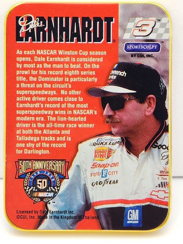 Sportsculpt Dale Earnhardt Stoneware Collectible NASCAR 50th ANNIVERSARY Edition - Picture 3 of 24