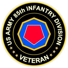 US Army 85th Infantry Division Veteran Bumper Sticker Military Vinyl Decal 5"