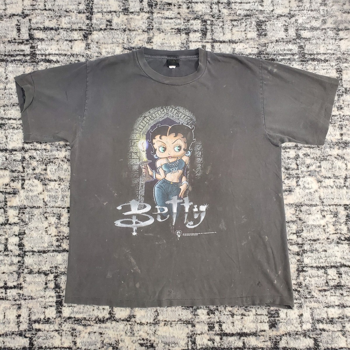 Vtg Betty Boop Shirt 1998 Buffy the Vampire Slayer XL Changes Tag 