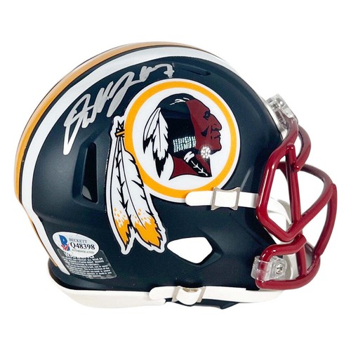 Dwayne Haskins Jr Signed Washington Redskins Flat Black Speed Mini