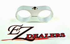 Hose Separator Silver Dual Clamp 1" or -16 AN for Braided Hose Oil Fuel Hose 