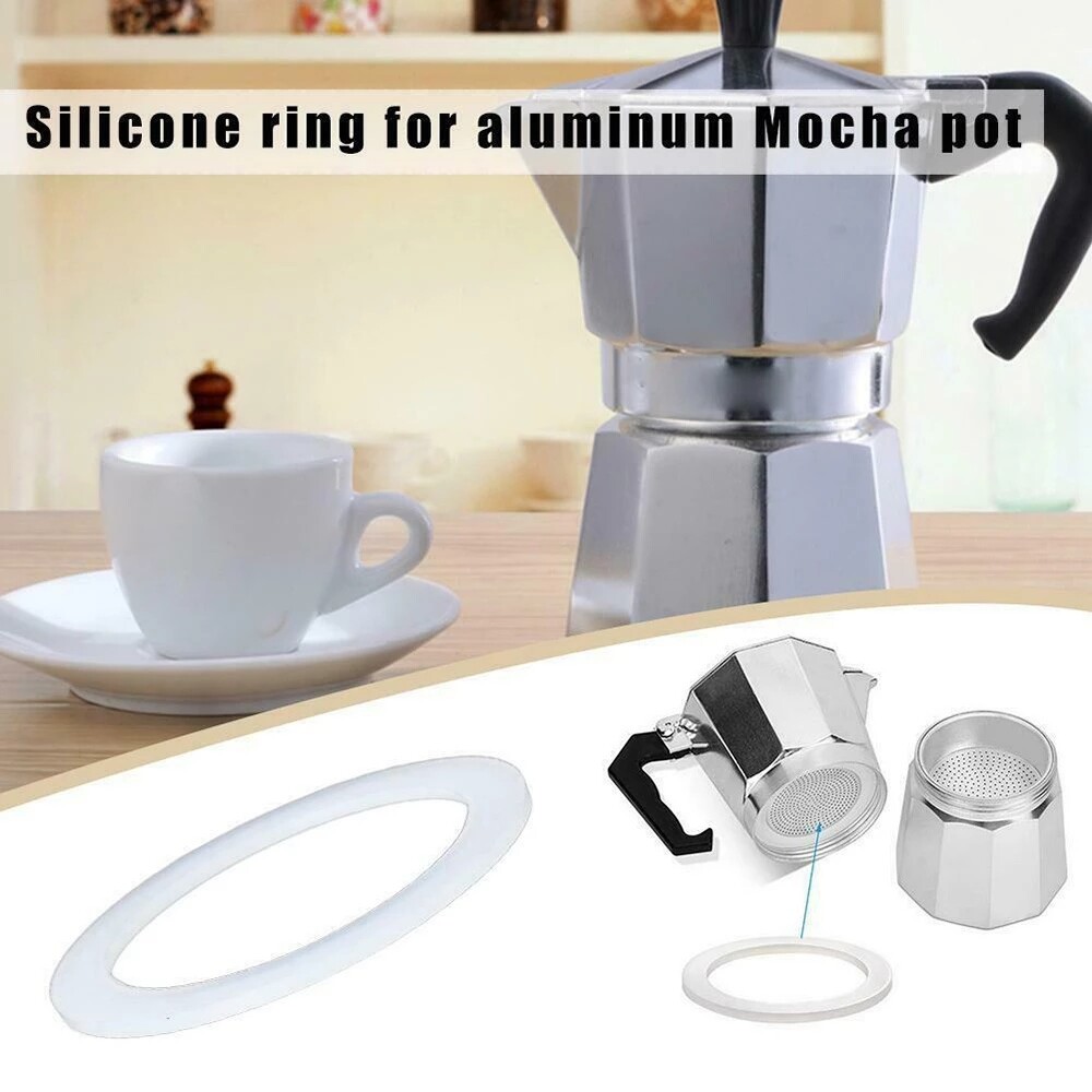 2Pcs Rubber Silicone Seal For Coffee Percolator 3 OR 4 Cup Pot 50mm id