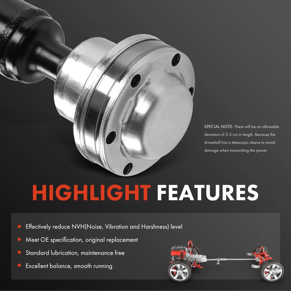 Nuevo conjunto de eje de transmisión trasero para Volvo S60 2002 L5 2,0 L 2,3 L 2,4 L AWD Foto 4 de 4