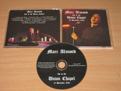 Marc Almond CD - Live At The Union Chapel / 2001 UK PRESS in MINT