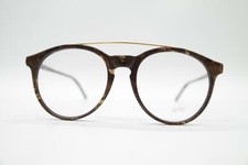 Vintage UVEX 5046 Brown Gold Oval Glasses Eyeglass Frame NOS