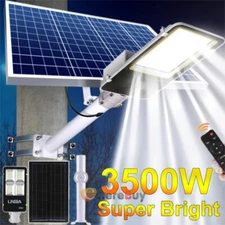 Commercial 92000000LM LED Outdoor Dusk to Dawn Solar Street Light Road Area Lamp