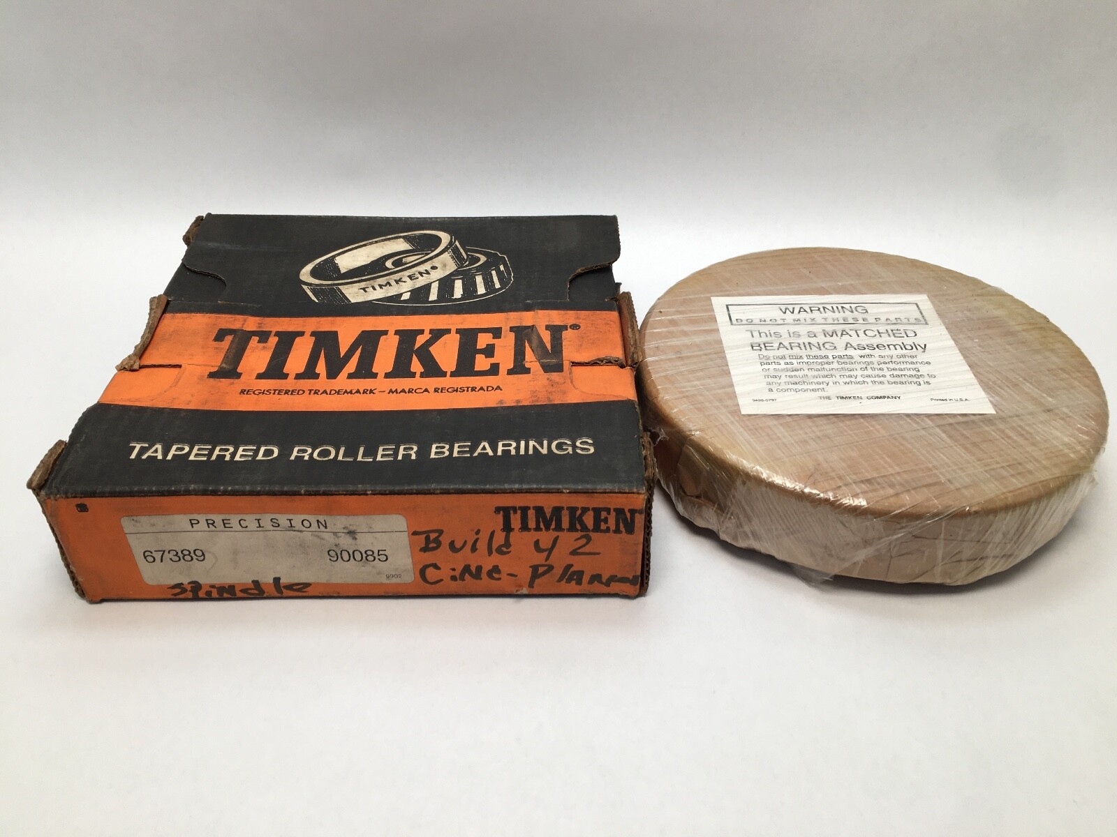 TIMKEN 67389-90085 Taper Bearing Cone & Cup 5-1/8