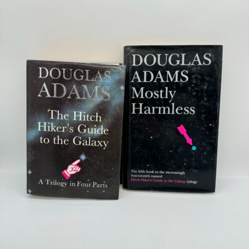Hitchikers Guide to the Galaxy Complete Series Books Douglas Adams HC/DJ