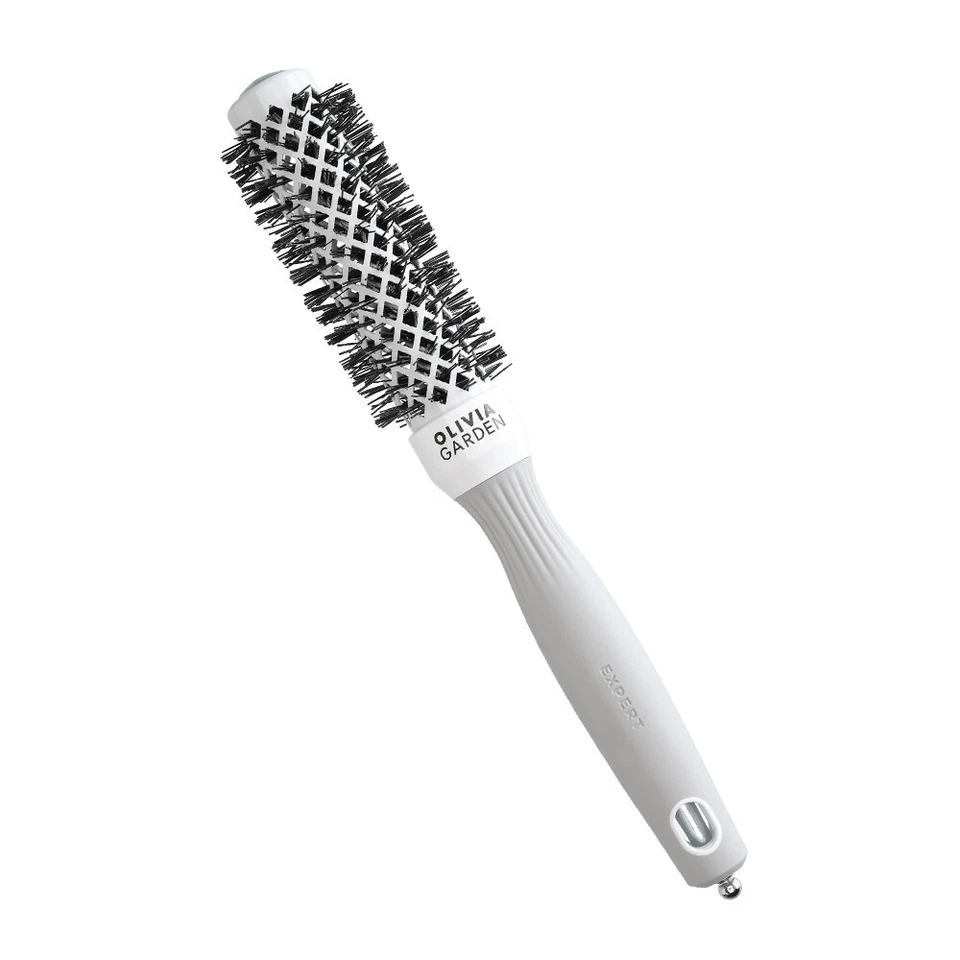 Rundbürste Keramik Olivia Garden Expert Blowout Shine White&Grey 25mm - Bild 1 von 1