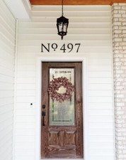 7 inch Roman House Numbers or Letters; color choices