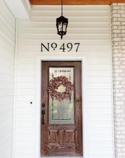 7 inch Roman House Numbers or Letters; color choices