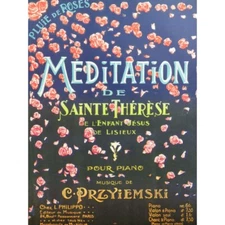 Przyiemski C Meditation Of st Therese Violin Piano ca1920