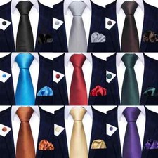 Men's Solid Color Black Tie Suit Business Fashion Wedding Men's Handmade Tie