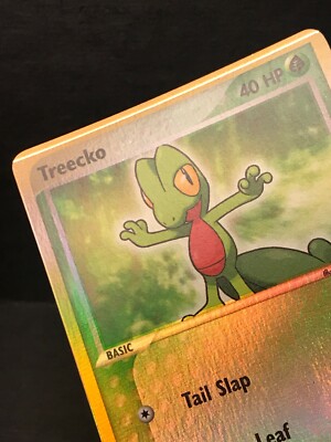 Treecko 76/109 NM Reverse Holo Awesome Print Line Error Pokémon