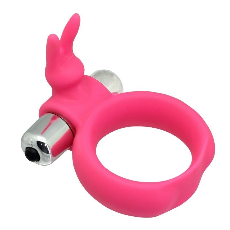 Anello per il pene con vibratore stimolatore del clitoride In Silicone Madicale