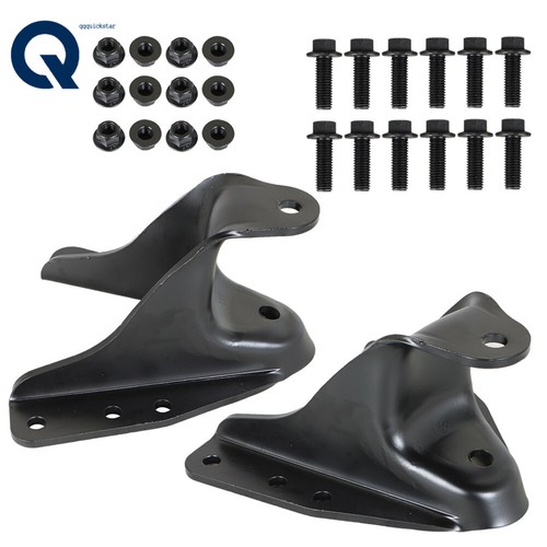 2× For 9097 Ford F250 F350 Rear Leaf Spring Forward Shackle Bracket