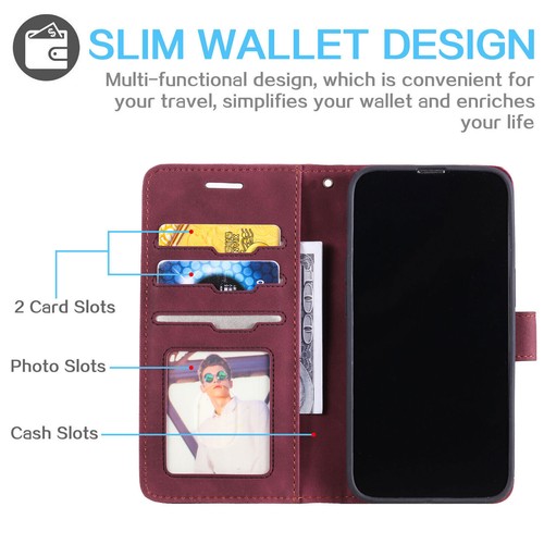 Luxury Magnetic Flip Leather Card Wallet Stand Cover Case For 14 15 Pro Max - 第 47/53 張圖片