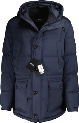 NEU HUGO BOSS Herren Winterjacke dunkelblau 56