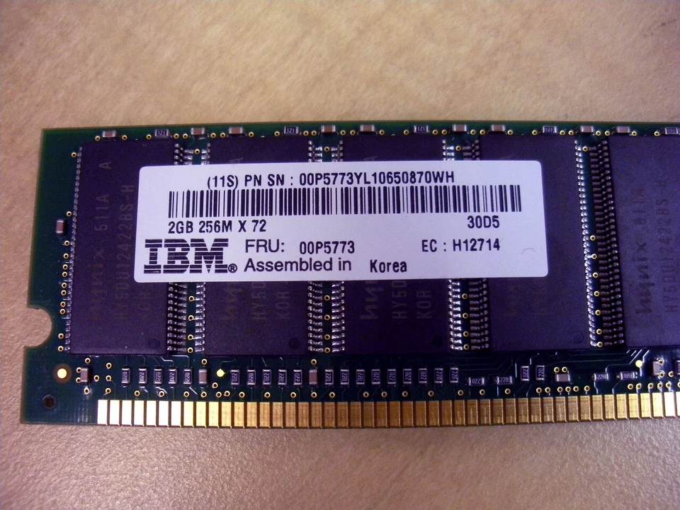 IBM 00P5773 2GB (1x 2GB) Memory DIMM - Image 2 of 2