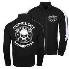Herren Männer Trainingsjacke Motorisierte Randgruppe streetfighter biker mc