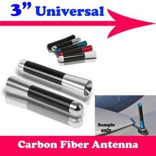 3 Stubby Carbon Fiber Aluminum Short Antenna Silver Screws For Dodge Auto Car 3 Stubby Carbon Fiber Aluminum Short Antenna Silver Screws For Dodge Auto Car