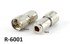 Twinax High Quality Screw-On Male Connector, CablesOnline R-6001