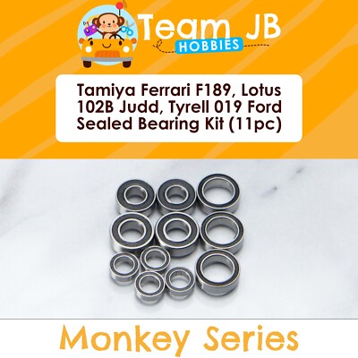 Tamiya Ferrari F189, Lotus 102B Judd, Tyrrell 019 Ford -11 Pc Sealed Bearing Kit