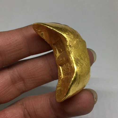 1 Stück antiker Goldbarren Goldbarren antike Münze Qianlong Kupferfähre zufällig - Bild 4 von 6