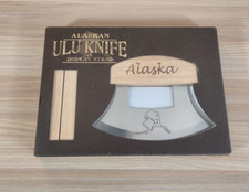 Alaskan ULU Knife with Display Stand Stainless Steel - New