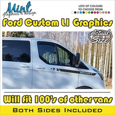 to fit LWB FORD TRANSIT CUSTOM L2 CAMPER day van Motorhome GRAPHICS DECALS 104