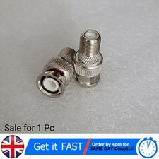 BNC Male to F Female straight RF Coaxial Adapter Connector Converter