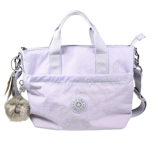 Kipling Tote Bag New Shopper Large Metallic OR Deep Purple Tote