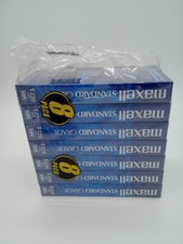 MAXELL Standard Grade T-120 VHS Blank Tapes 7/8 Pack 6 Hour NEW SEALED