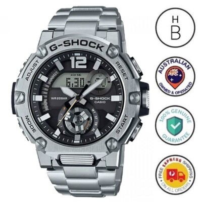 New Casio G-Shock G-Steel Carbon Core Guard Mens Watch Ana Digi GSTB300SD-1A