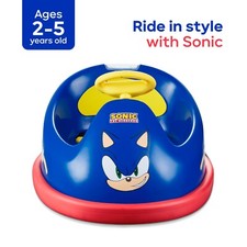 Sonic the Hedgehog Electric Bumper Car 2 Speed for kids 360 degree turning